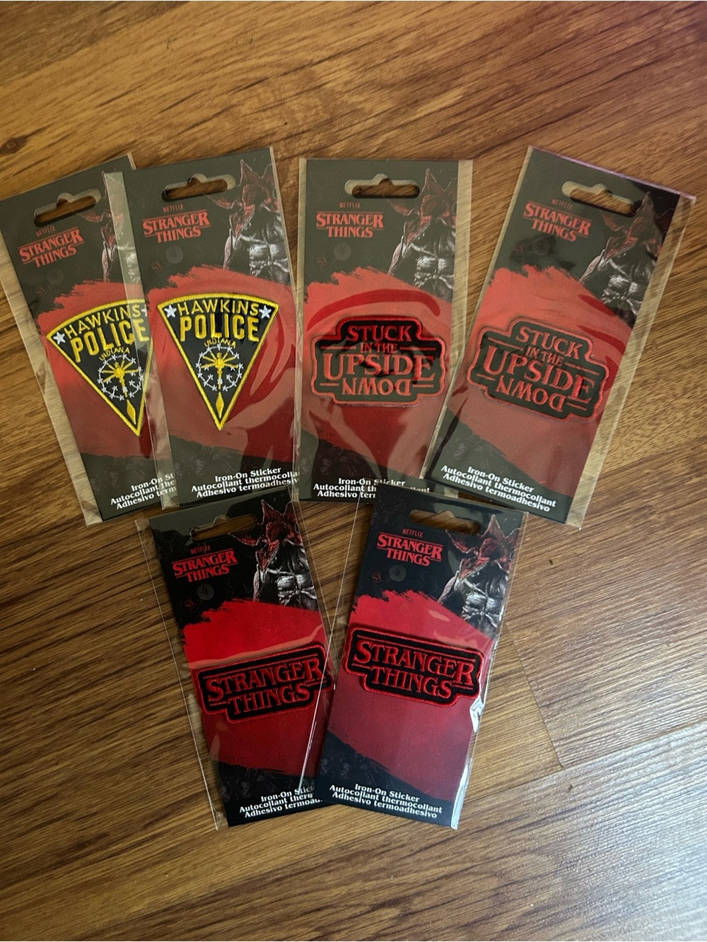 Stranger Things iron-on patches